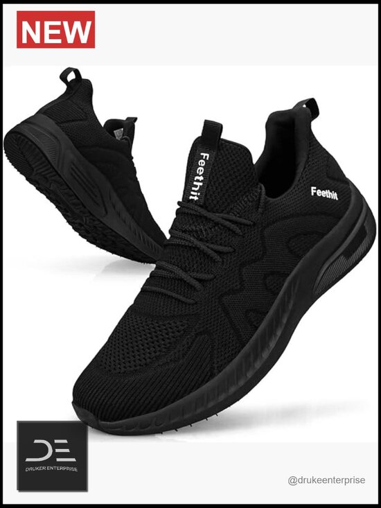 Non Slip Walking Sneakers Lightweight Breathable Slip On Running Shoes Athletic main image 6